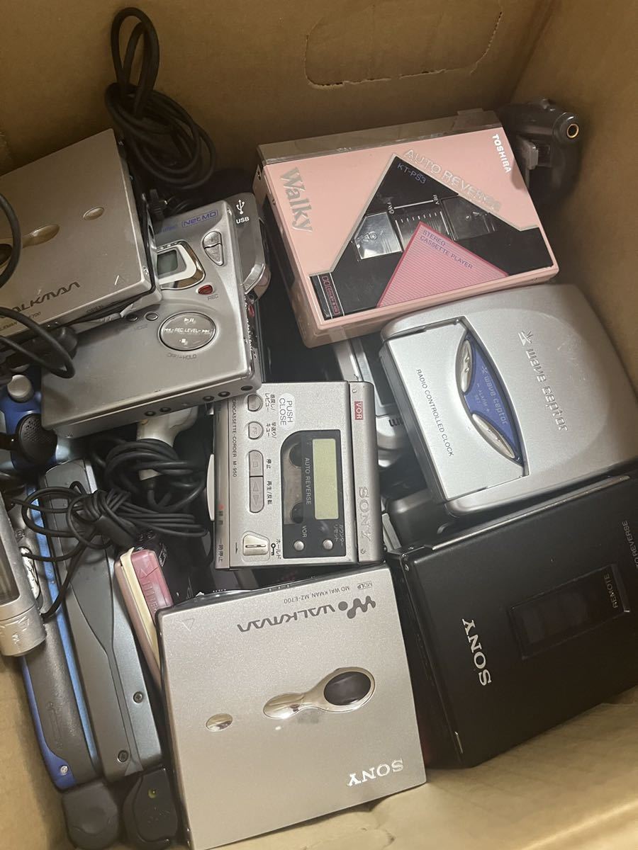 【未確認】Sony Panasonic Aiwa カセットプレーヤー セット 1円~SONY'Panasonic'SHARP'VICTOR'AIWA等ポータブルカセットプレーヤー
