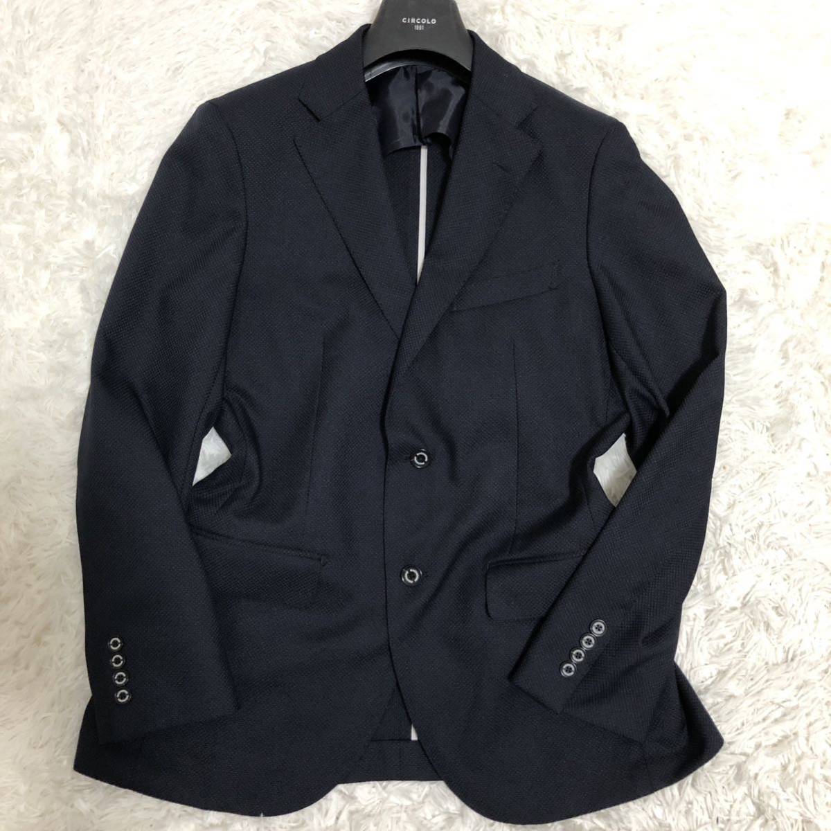 美品 マッキントッシュフィロソフィー TROTTER スーツセットアップ L 紺 美品 マッキントッシュフィロソフィー トロッタースーツ MACKINTOSH