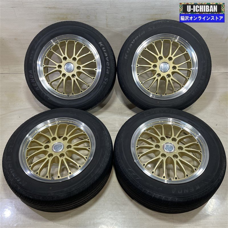 ハイエース 等 プレミックス 6.5-17+37 6H139.7 KENDA KUAVELA SL 215/60R17 17インチ 4本セット 009