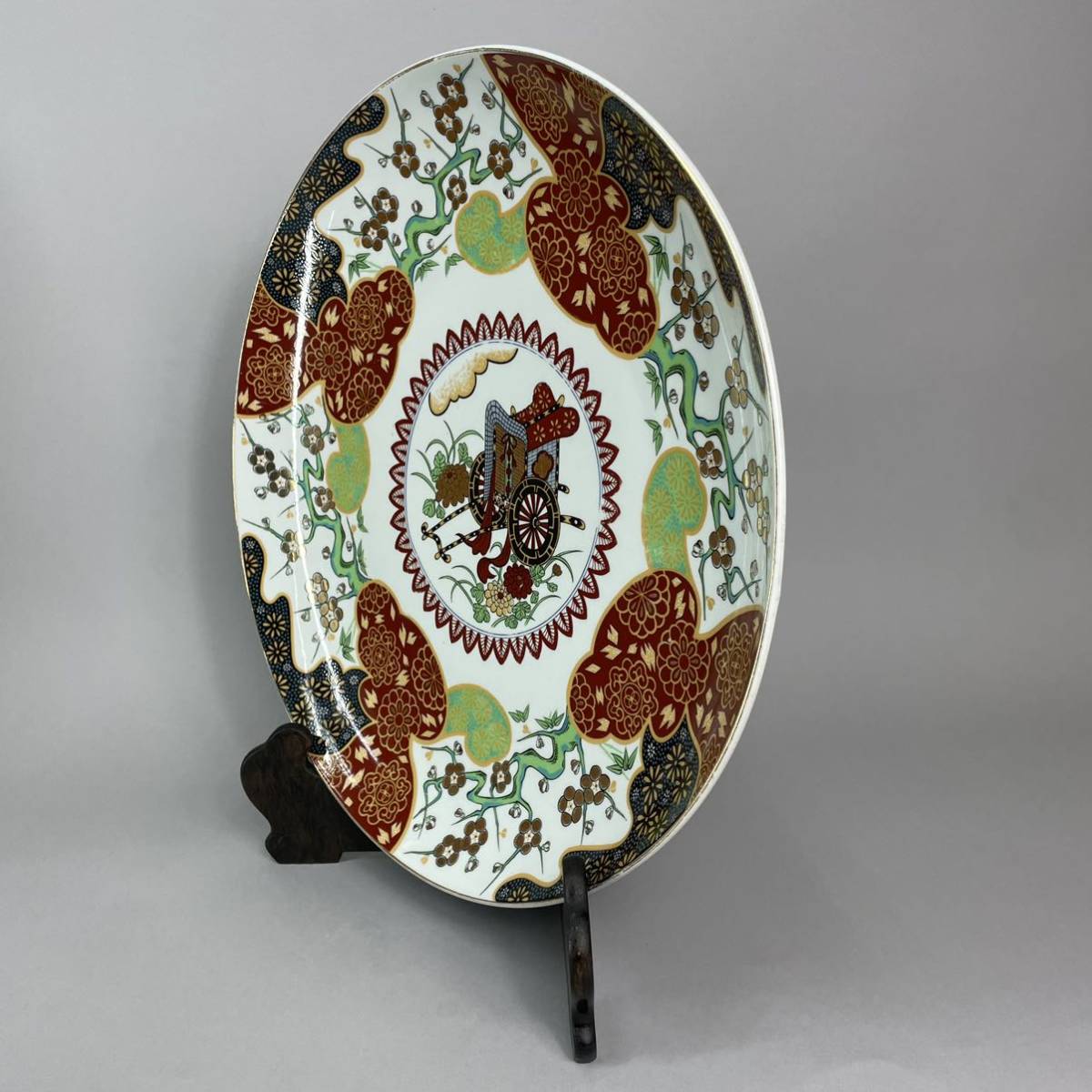 華山 萬右衛門 青白磁の山水画 陶額 有田焼 有田焼 華山萬右衛門