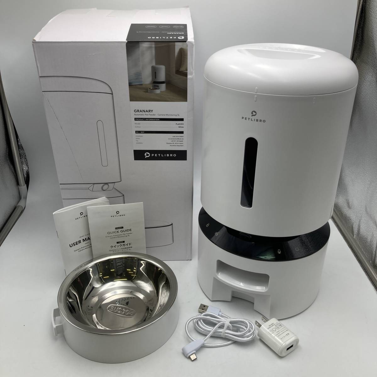 猫用品 PETLIBRO 自動給餌器 PLAF203 カメラ付き 自動餌やり器