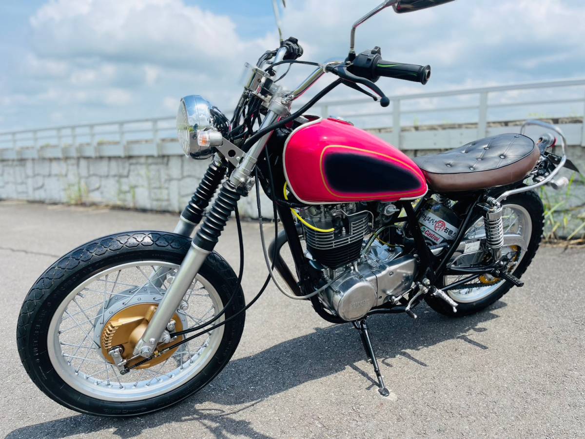 SR400 ヤマハ 1JR カスタム 平成1年 1，067km 簡易整備・オイル交換済 