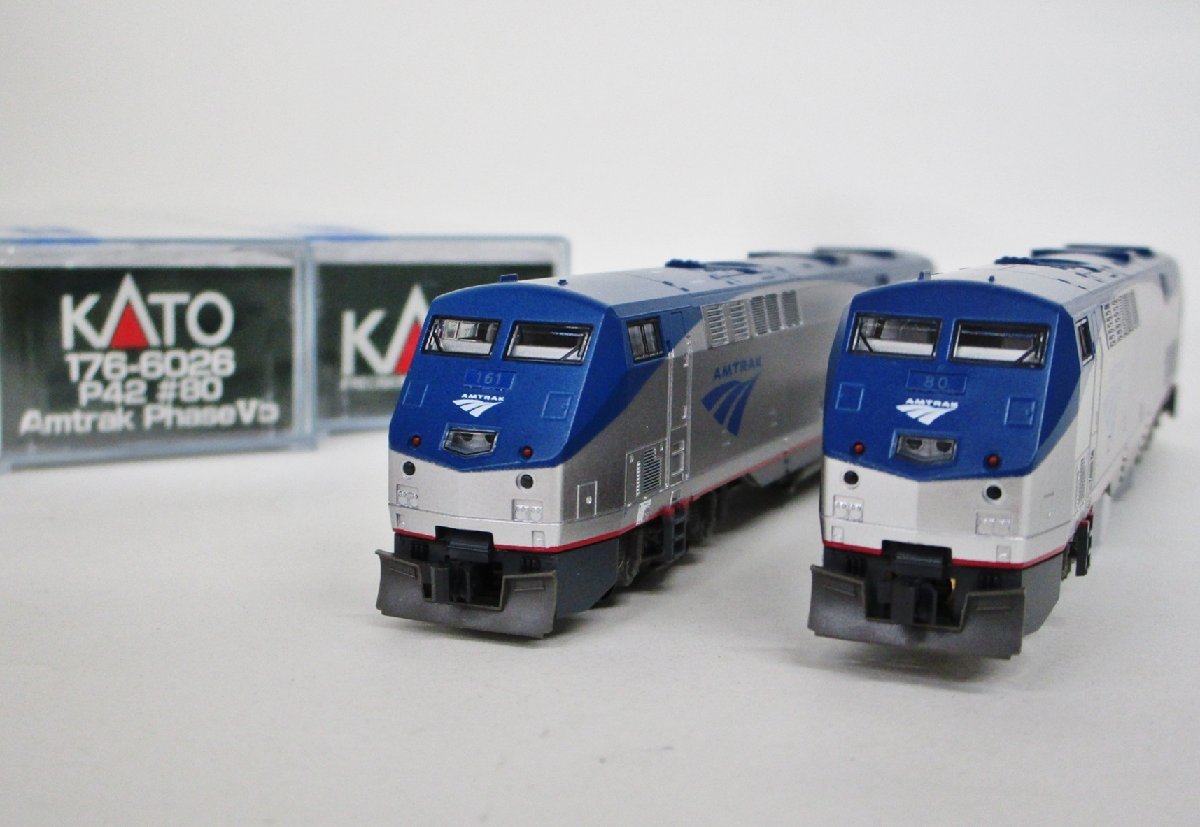 KATO 176-6026 P42 ＃80 Amtrak Phase Vb ＃161 2両まとめて