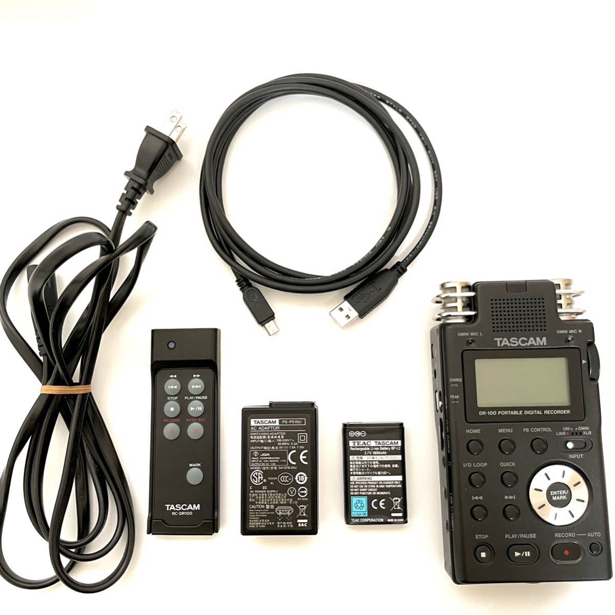 TASCAM DR-100MKⅡ 電源アダプター付き 未使用 TASCAM DR-100MKⅡ 電源