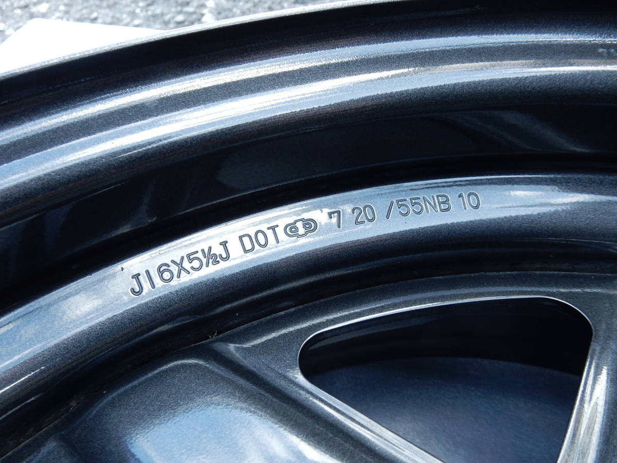 中古】スズキ ジムニー JB64 純正 ガンメタ スチールホイール 鉄チン 
