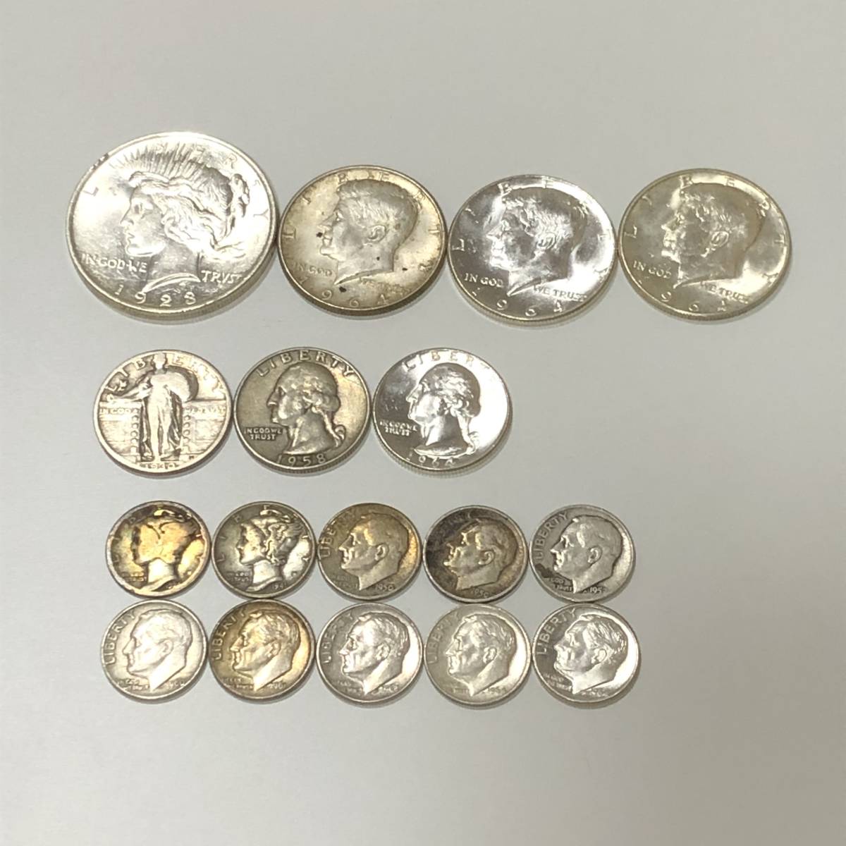 I009　アメリカドル銀貨　計17枚