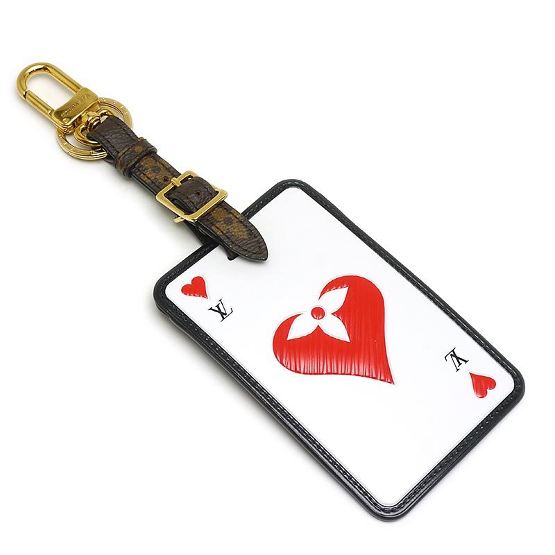 ルイヴィトン Louis Vuitton ビジュー サック タグ・ゲーム・オン カード MP2912 トランプモチーフ キーホルダー
