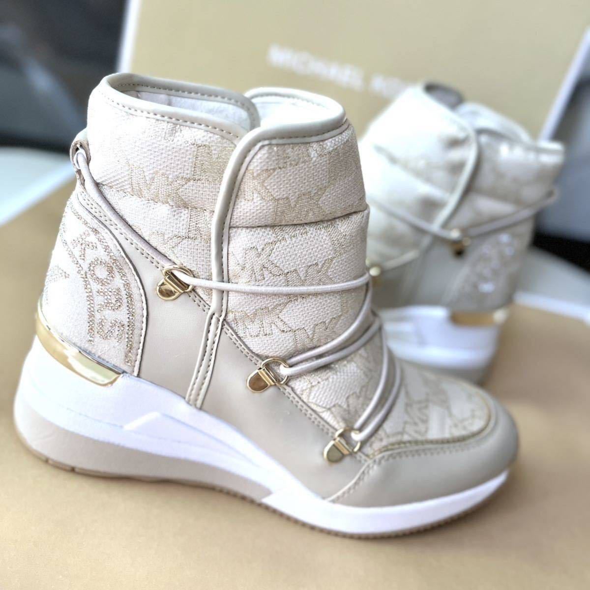 【サイズUS5.5/22.5cm】LULA ブーティ MICHEAL KORS 厚底スニーカー 厚底ブーツ インヒール