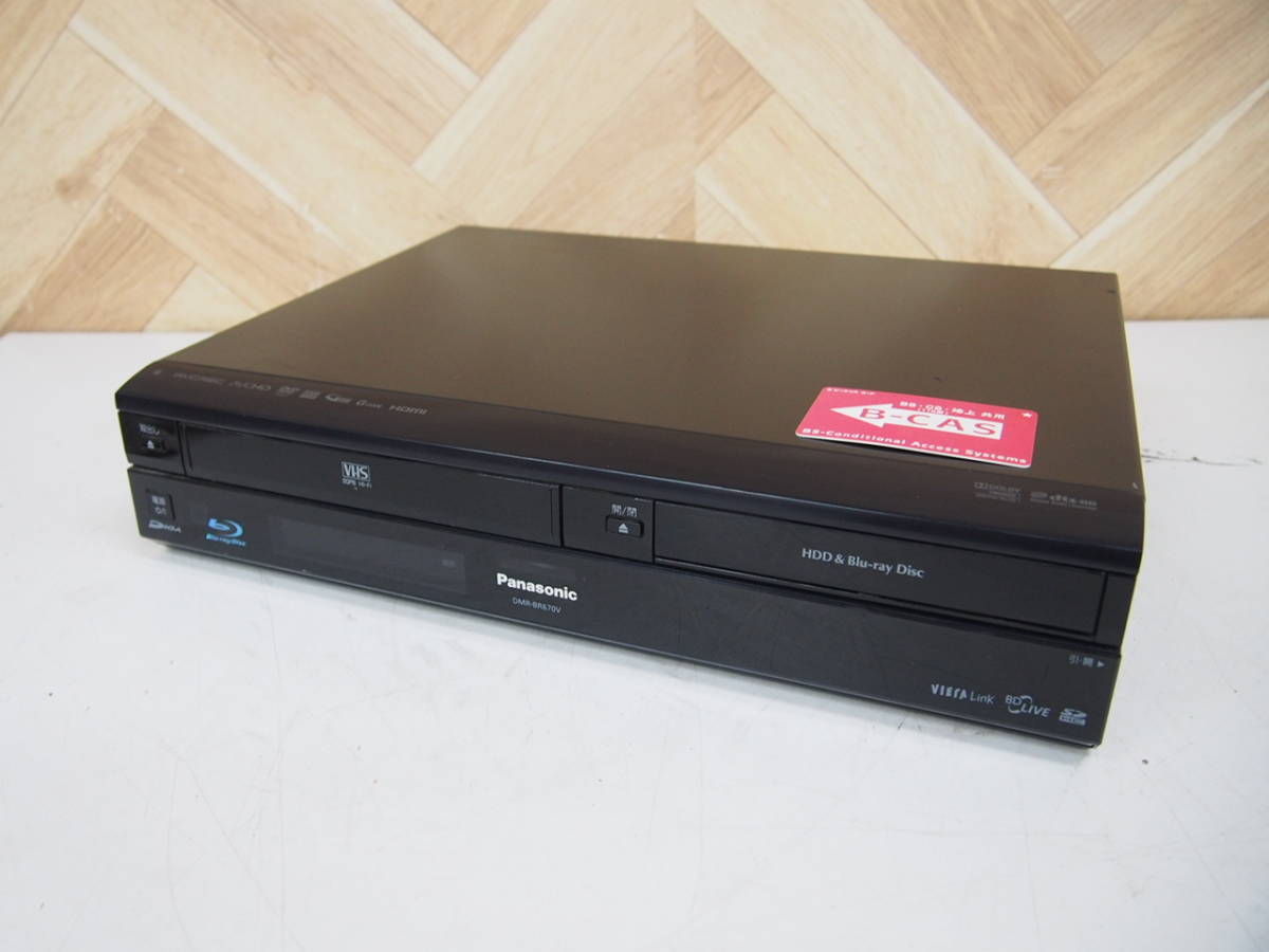 人気セール，低価 2K0721-12 Panasonic パナソニック VHS一体型 ブルーレイディスクレコーダー DMR-BR670V 20011年製 B-CASカード付 ジャンク(パナソニック)｜売買されたオークション情報、yahooの商品情報をアーカイブ公 パナソニック