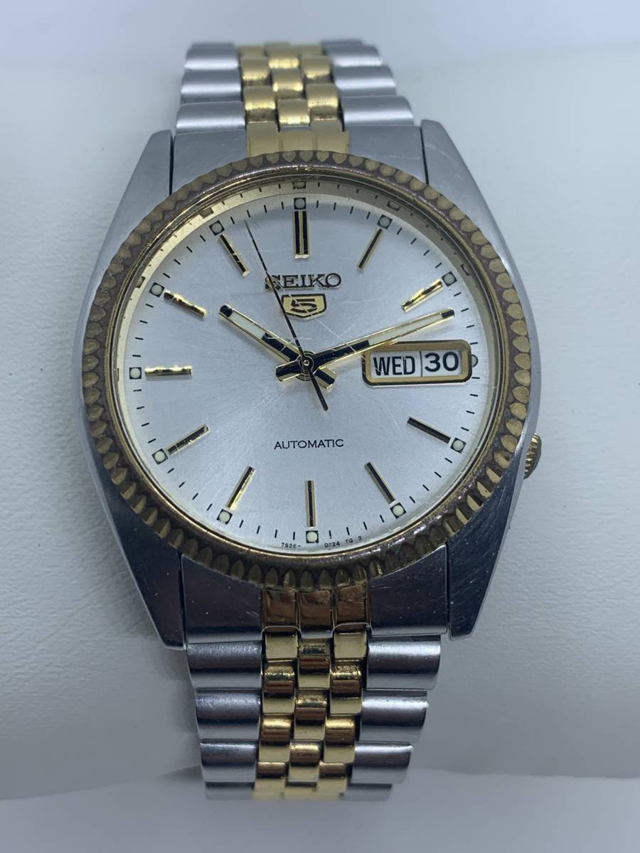 ☆セイコーファイブ SEIKO 5メンズ腕時計 デイデイト 裏スケルトン