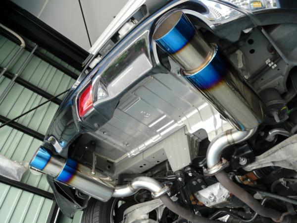 フェアレディZ BE Z34 befreeマフラー チタン発色+中間 ステン BE FREE