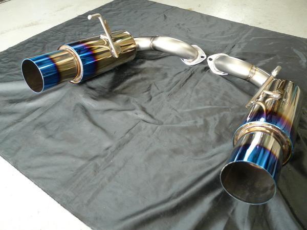 フェアレディZ BE Z34 befreeマフラー チタン発色+中間 ステン BE FREE