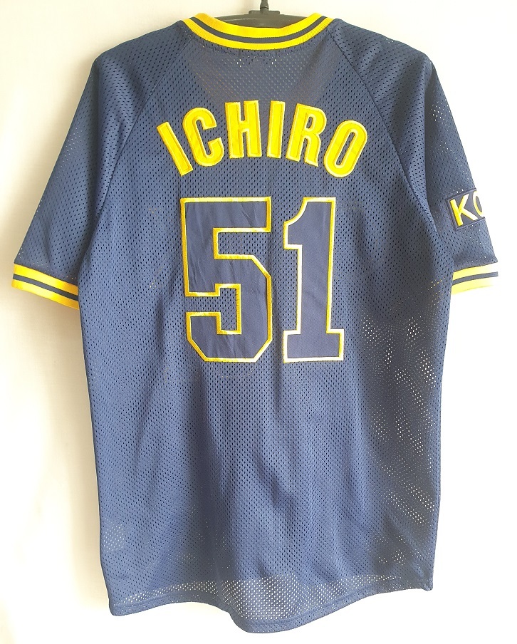 オリックスブルーウェーブ イチロー 51番 ビジターユニフォーム オリックスブルーウェーブ ビジターレプリカユニフォーム#51 イチロー 刺繍