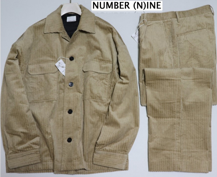 新品タグ付き【ナンバーナイン】オーバーサイズ お得なセットアップ CPOジャケット＆ワイドパンツ 2(M) v2497