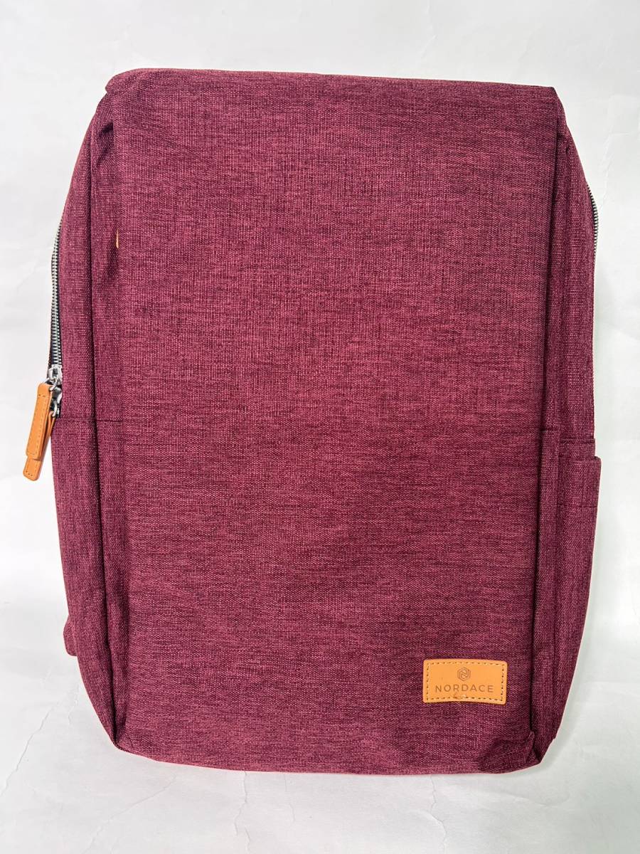 【訳あり 新品未使用 送料無料】NORDACE Siena リュック 軽量デイリーバックパック レッド ノルディス シエナ ビジネス 通勤 旅行 通学