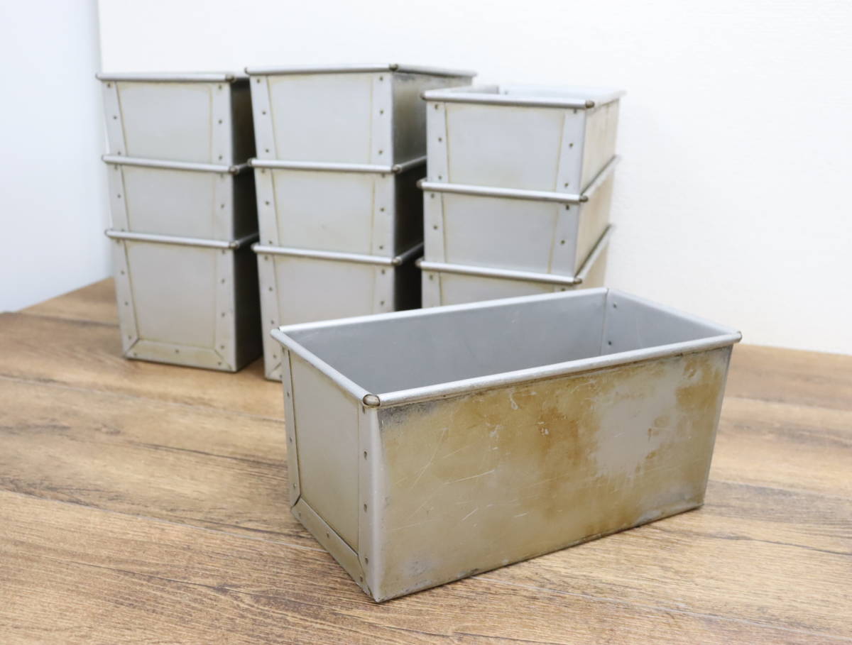 業務用 食パン型 焼型 10個 まとめ/セット 蓋なし 調理器具/厨房器具 パン/焼き菓子 店舗用/飲食店用 現状品 『ZJ1341』 