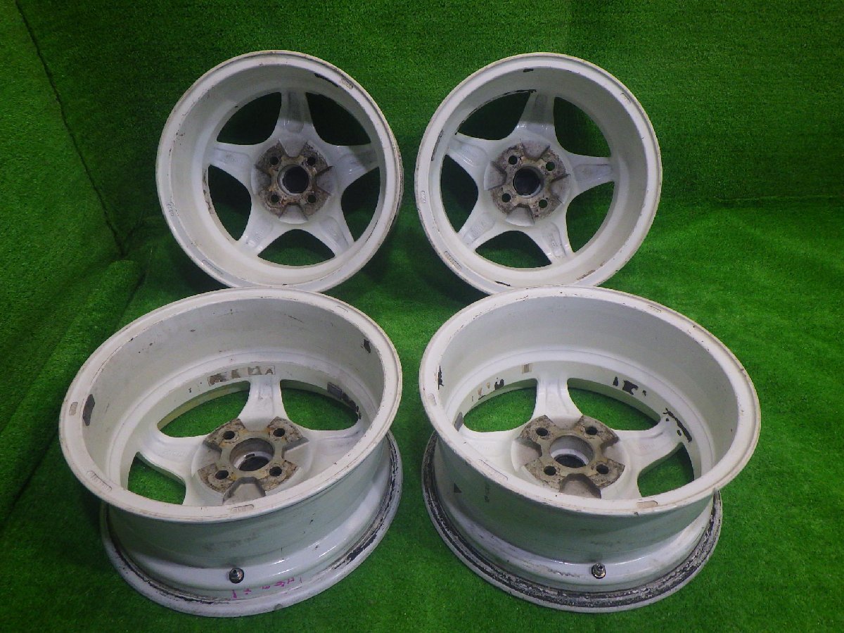 中古 15インチ 15×6.5J 4穴 OZ RACING クロノ 社外 アルミホイール 4本 