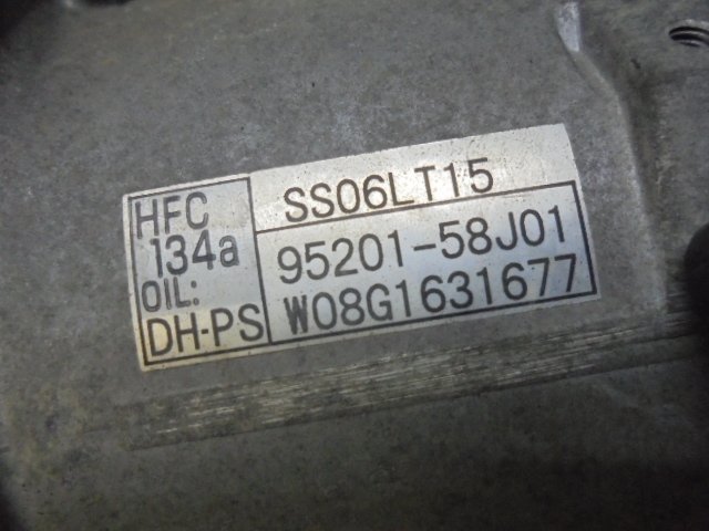 9EU5508 QE6)) スズキ ワゴンR MH22S 後期型 FX 純正 エアコンコンプレッサー　SS06LT15