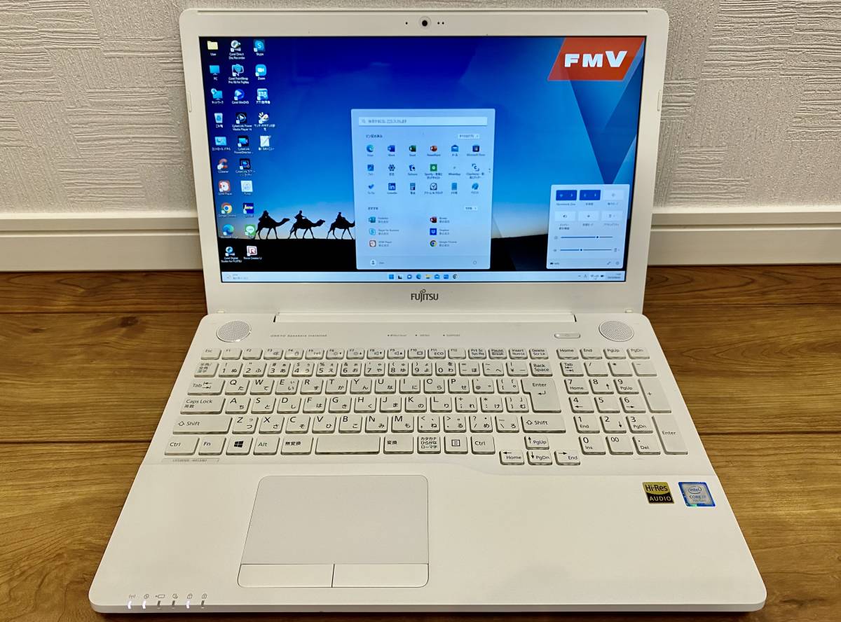 綺麗 Zoom リカバリ済 最新Widows11/AH53B2 高性能Core i7-7700HQ/メモリ8GB/新品SSD256GB/ブルレイ/Type-C/HDMI/MS Office&筆ぐるめ
