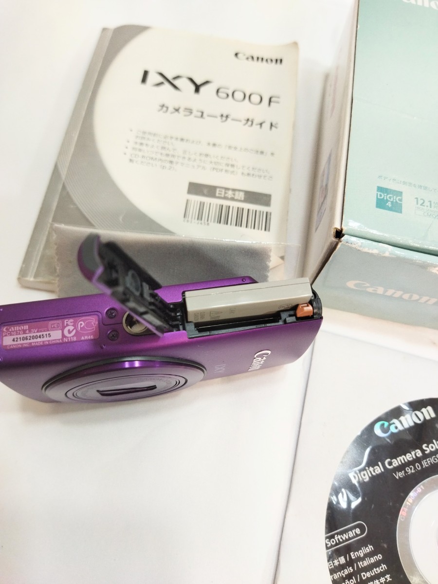 Canon IXY 600F パープル キヤノン PC1676 スマホ転送OKキャノン 価格