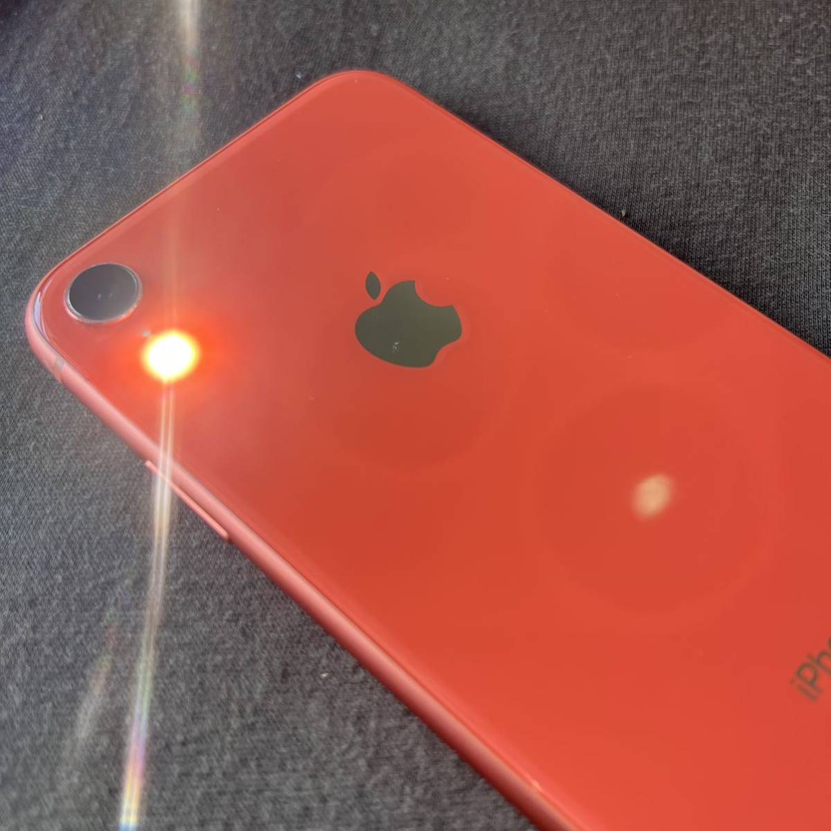 1円スタート【au/Apple】画面割れあり iPhone XR 64GB MT0A2J/A 