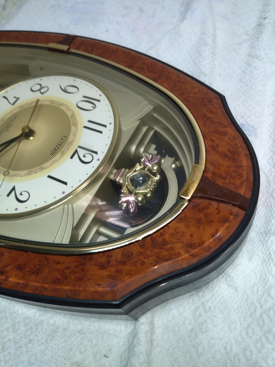 CITIZEN シチズン 4MN413-0 電波時計 掛時計 からくり時計 動作確認済