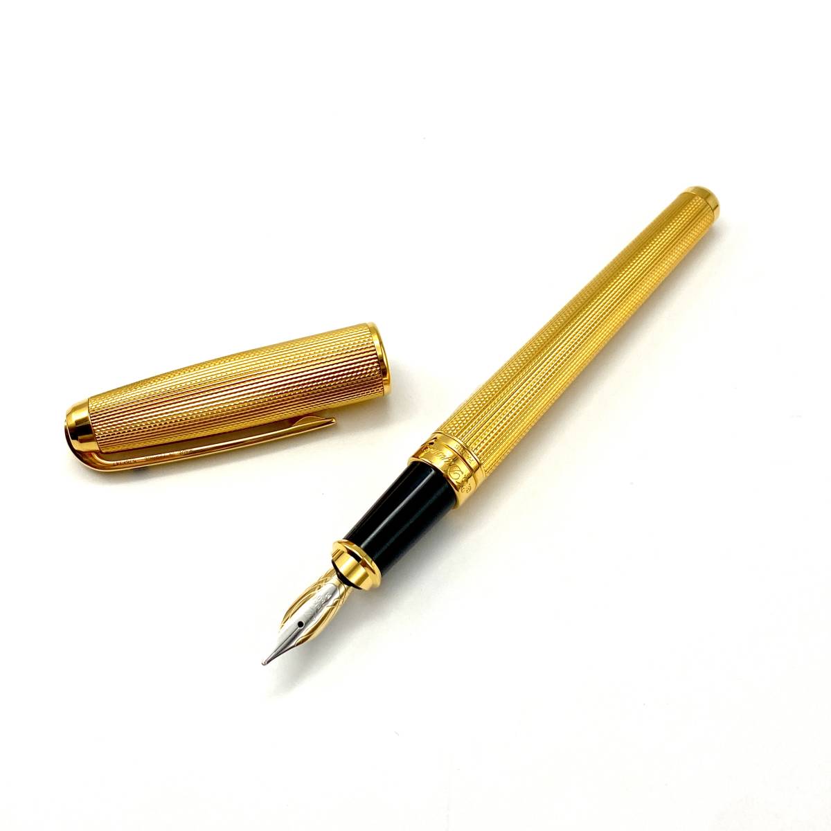 文房具・事務用品 【美品】S.T. Dupont デュポン 万年筆 k18 箱付き