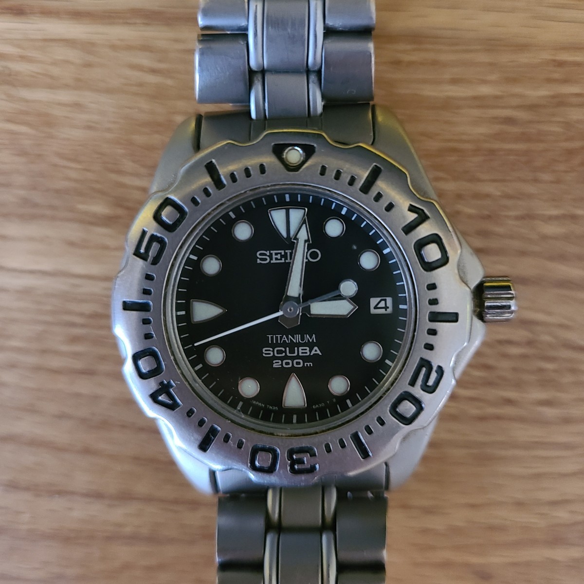 SEIKO SCUBA スキューバ クォーツ ダイバー 7N35-6010 稼動品 SEIKO