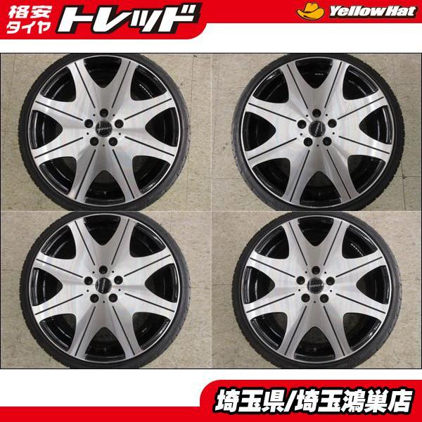 225/35R19 深溝 タイヤ Stich LEGZAS D800 ブラック ポリッシュ ホイール 4本 セット プリウスα MAZDA3 リーフ アクセラ IS 鴻巣