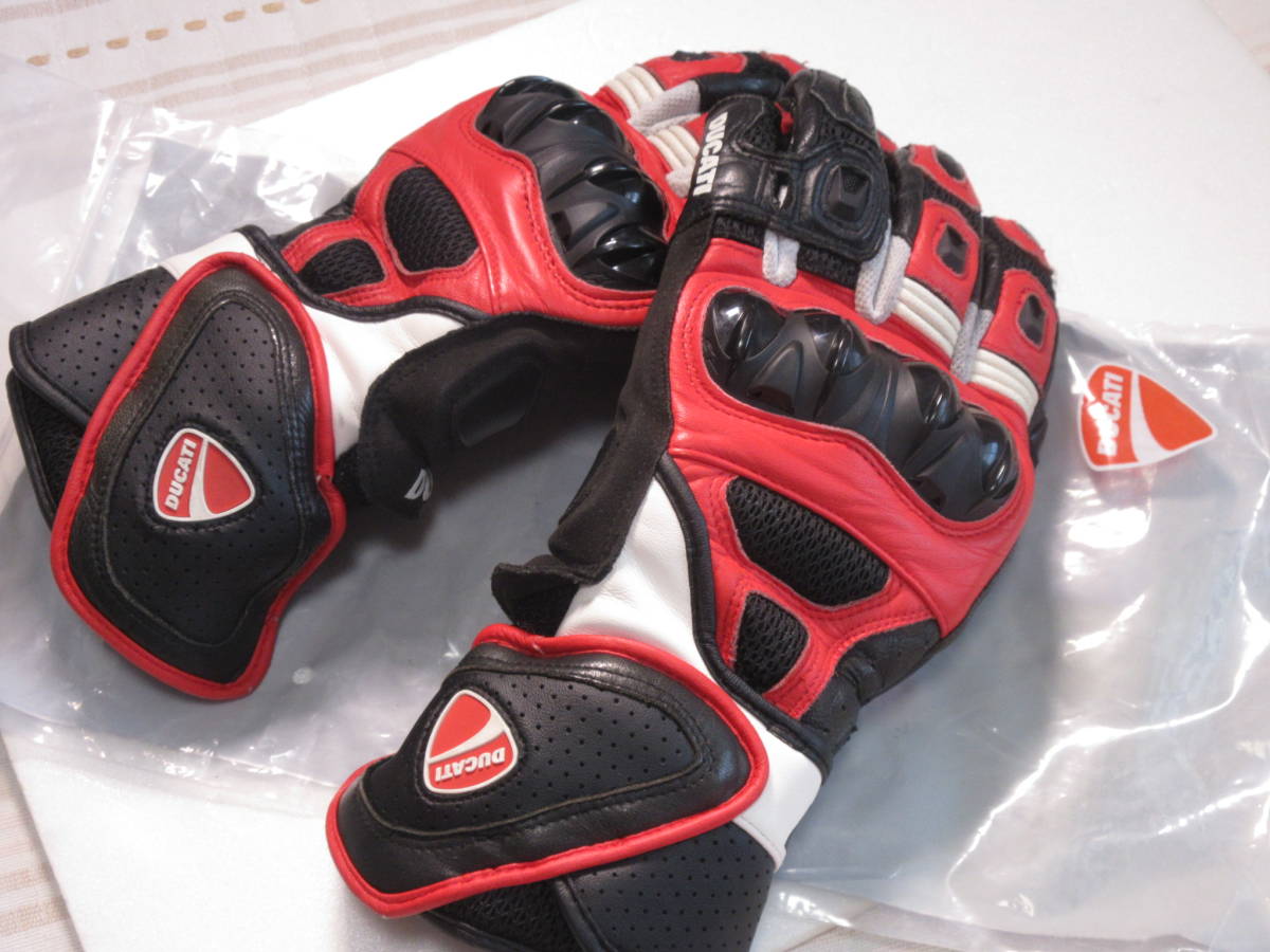 中古品 正規品 DUCATI ドゥカティドカティ alpinestars レザーグローブ