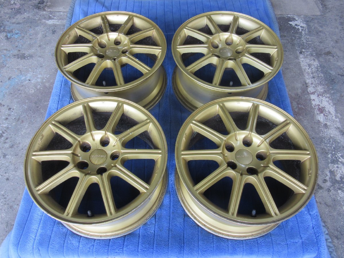定番人気，限定SALE インプレッサ WRX GDB STIバージョン F型 純正 17インチアルミ 4本 8J+53 PCD114.3 5H 同梱不可(純正品)｜売買されたオークション情報、yahooの商品情報をアーカイブ公開 - オークファン 5穴
