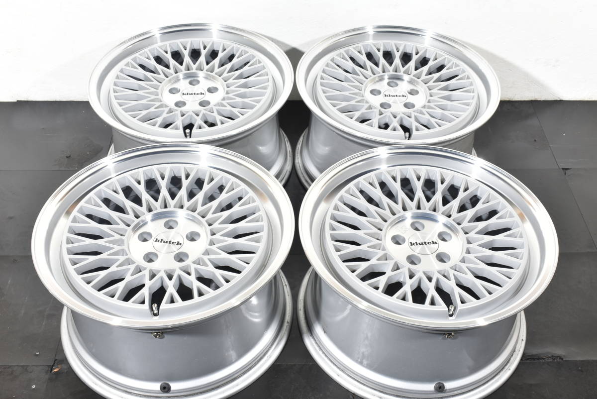 ☆Klutch SL1 18インチ☆4本セット☆PCD100 9.5J +30☆トヨタ 86 プリウス スバル BRZ インプレッサ USDM スタンスカスタム ヘラフラ☆