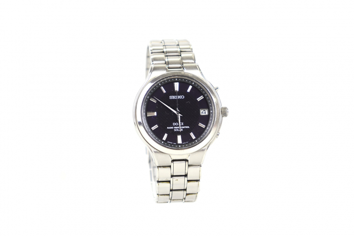 稼働品】 SEIKO DOLCE SOLAR RADIO WAVE CONTROL セイコー ドルチェ 