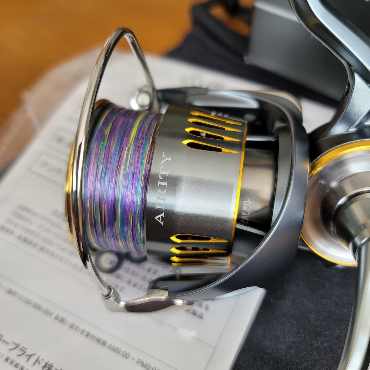 極美古品 使用1回ベアリング追加 PE0.8号/200m新品未使用付き DAIWA 