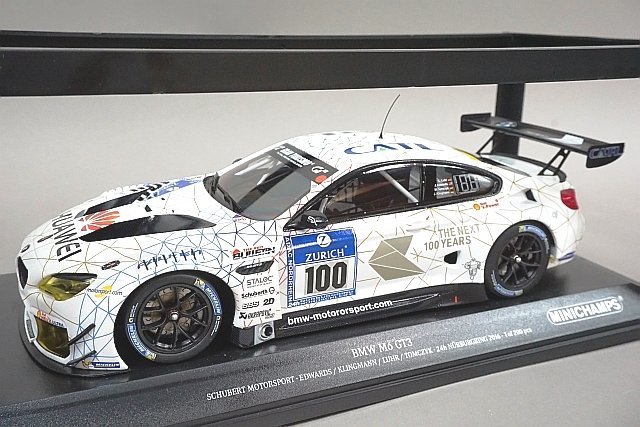 ミニチャンプス PMA 1/18 BMW M6 GT3 24h ニュルブルクリンク 2016 #100 155162611
