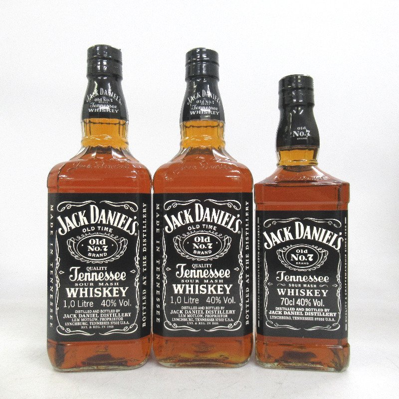 ウイスキー ジャックダニエル オールド No7 3本セット 1000/700ml