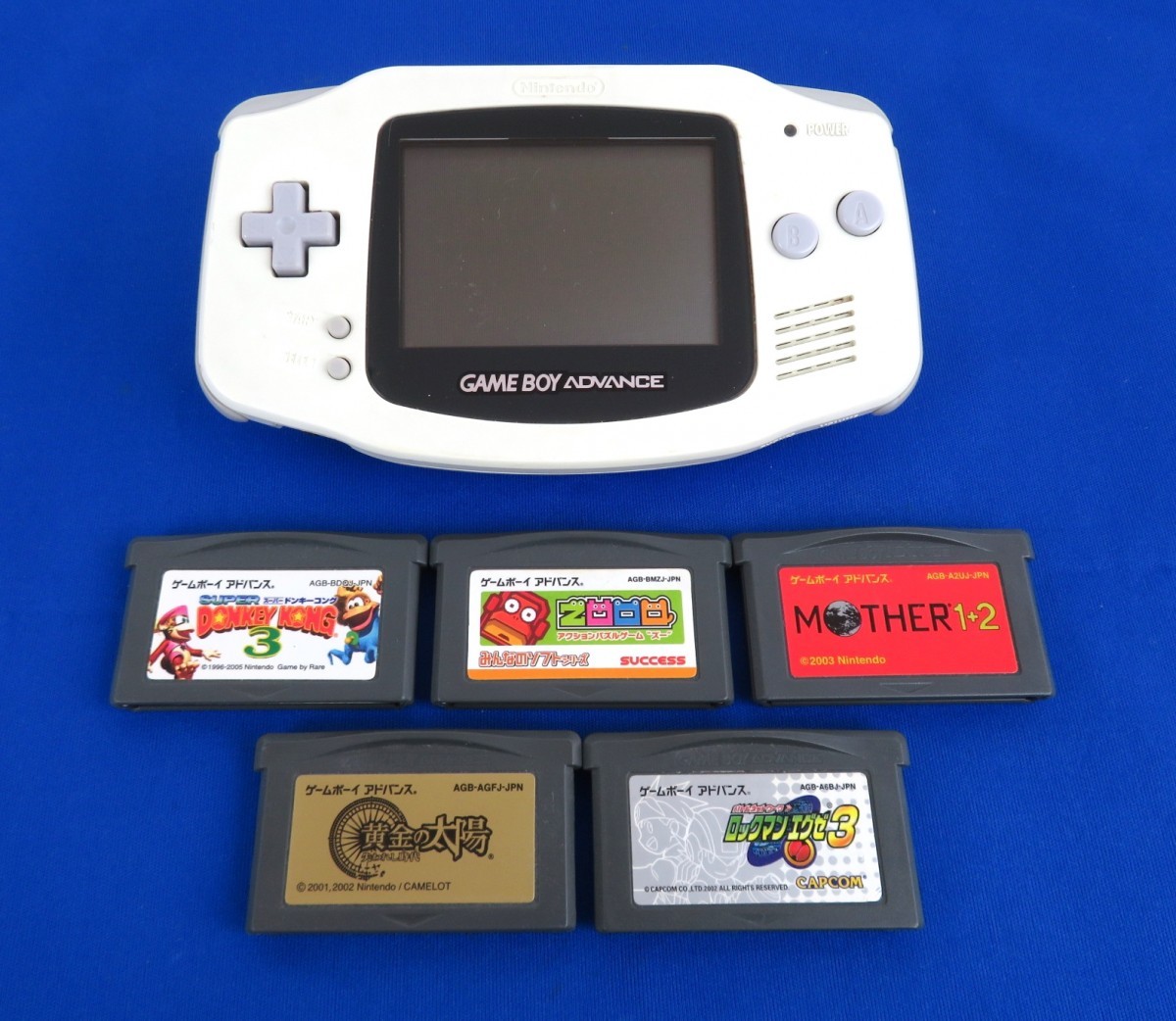 まとめ 6点 ゲームボーイアドバンス本体 AGB-001 ホワイト ロックマン