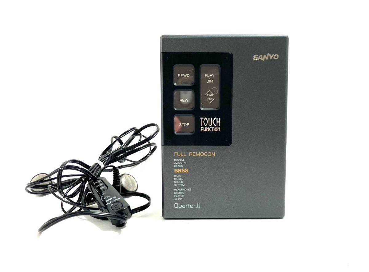 □【ジャンク品】SANYO/サンヨー JJ-P101 ポータブル カセット