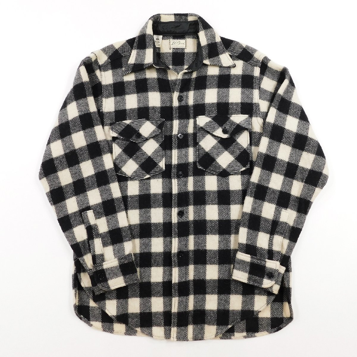 60's L.L Bean LLビーン チェック ネルシャツ 筆記体タグ #98796