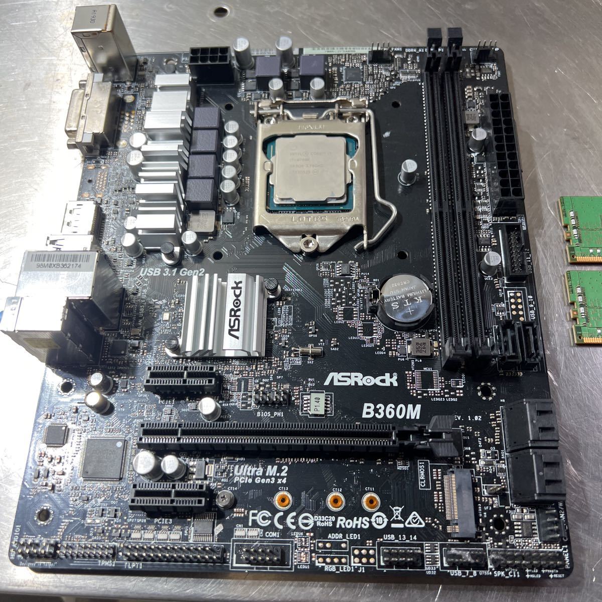 CPU i7-8700K,マザーボードH370-I,メモリ,SSDセット ITXセット・Core