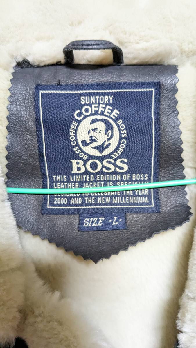 非売品 SUNTORY BOSS サントリー ボス オールレザー革ジャン 