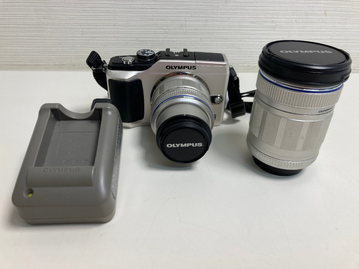 ☆32-4757】□ジャンク□オリンパス OLYMPUS E-PL2 ダブルズームキット 