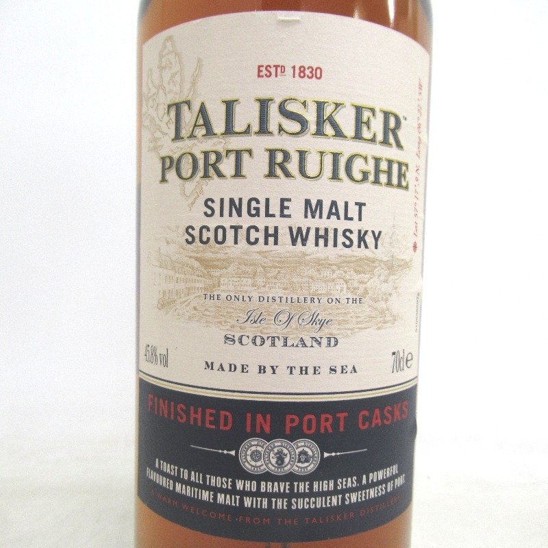タリスカー ポートリー 45.8度 箱付 700ml 正規 : 酒類の ウイスキー