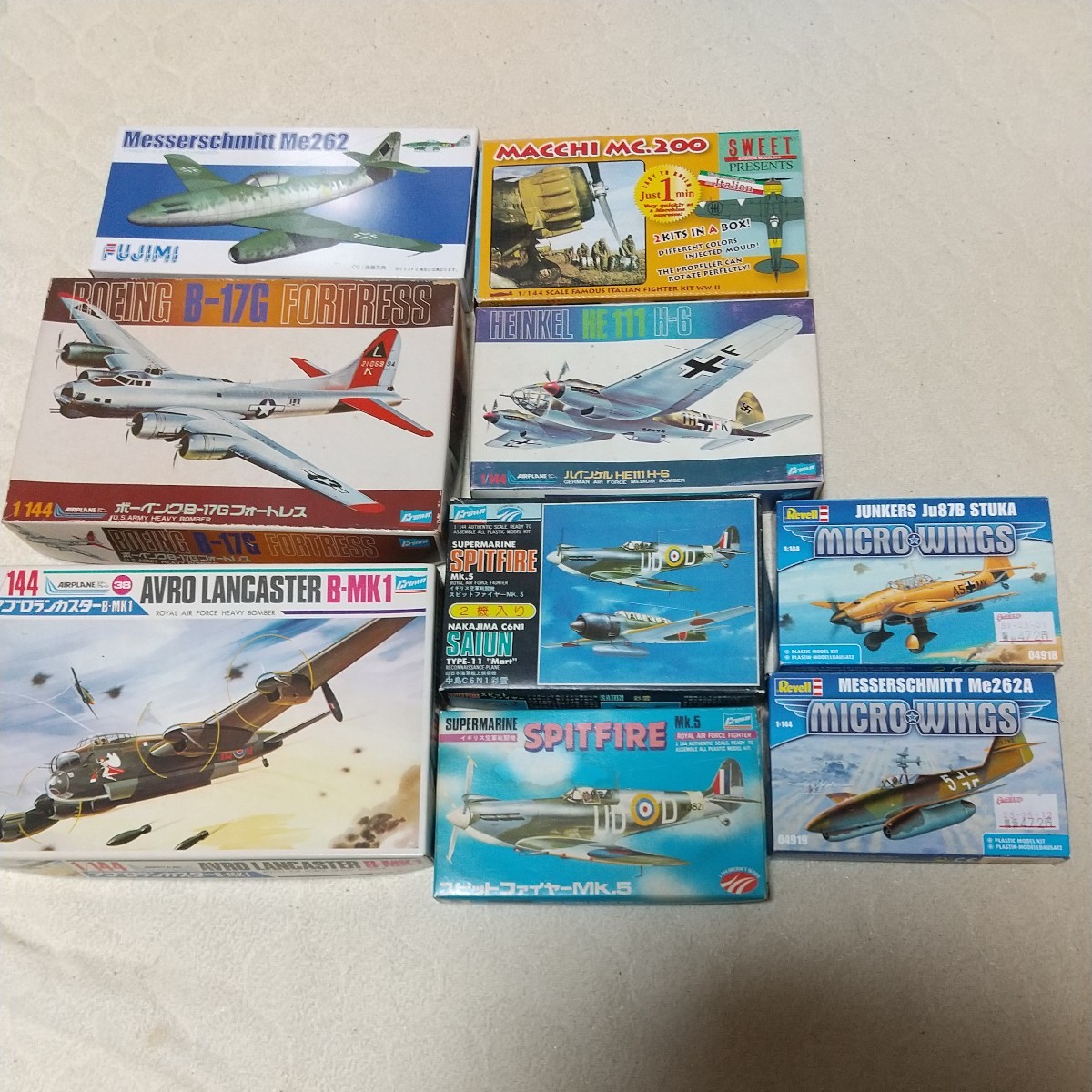 1/144 クラウン フジミ SWEET レベル WW2 戦闘機 爆撃機 プラモデル 9 