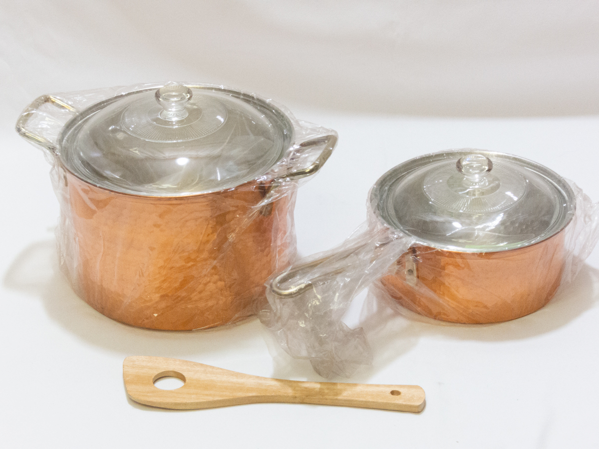 出品2/15まで】銅鍋 2点セット 調理器具