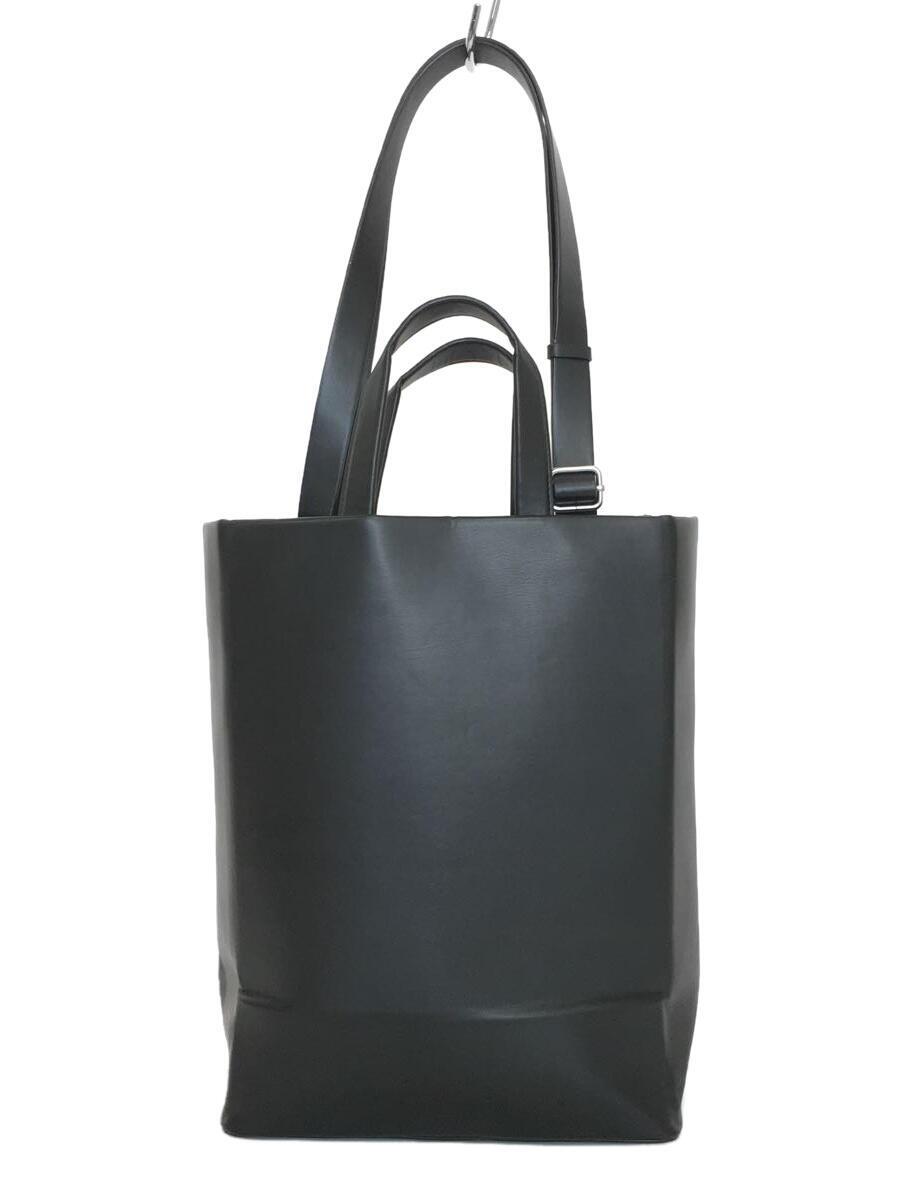 ZARA◆トートバッグ/オリガミトートバッグ/PVC/BLK/無地