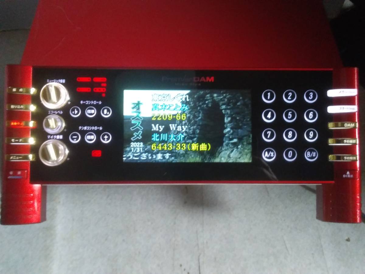 カラオケ DAM-XG1000Ⅱフロントパネル　動作確認品！ _1