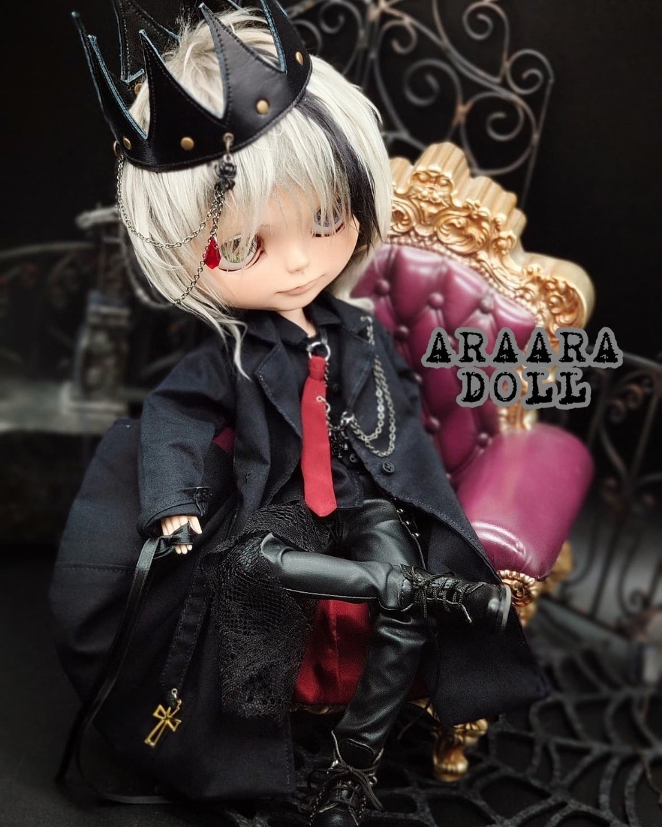 ARAARA.DOLL　ネオブライス　アウトフィット　『黒の支配者』　blythe outfit ドール服　doll ミニチュア　ブライス　服　オビツ　