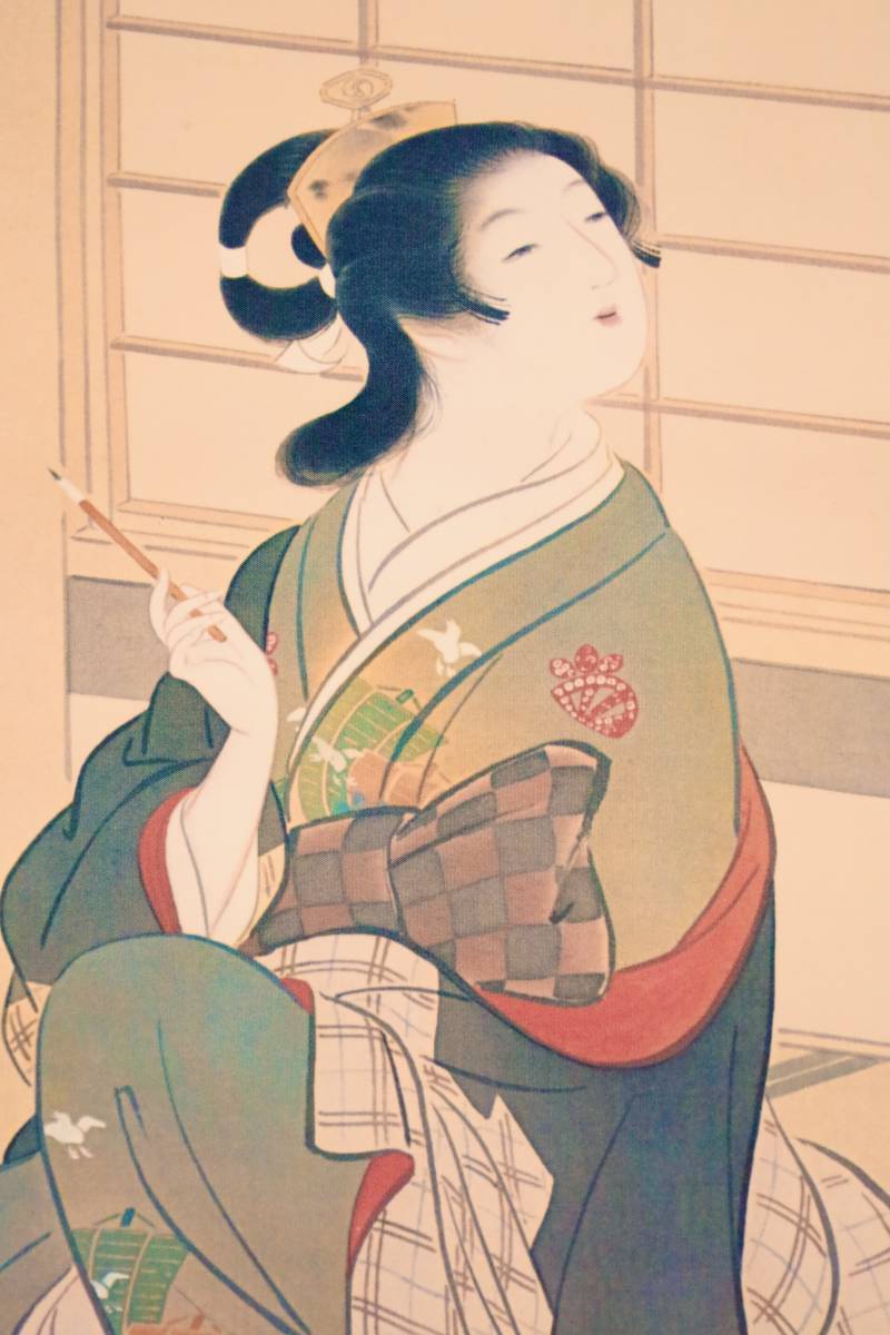 模写】掛軸 京都画壇【竹内栖鳳】花鳥図 幸野楳嶺師事 文化勲章受章