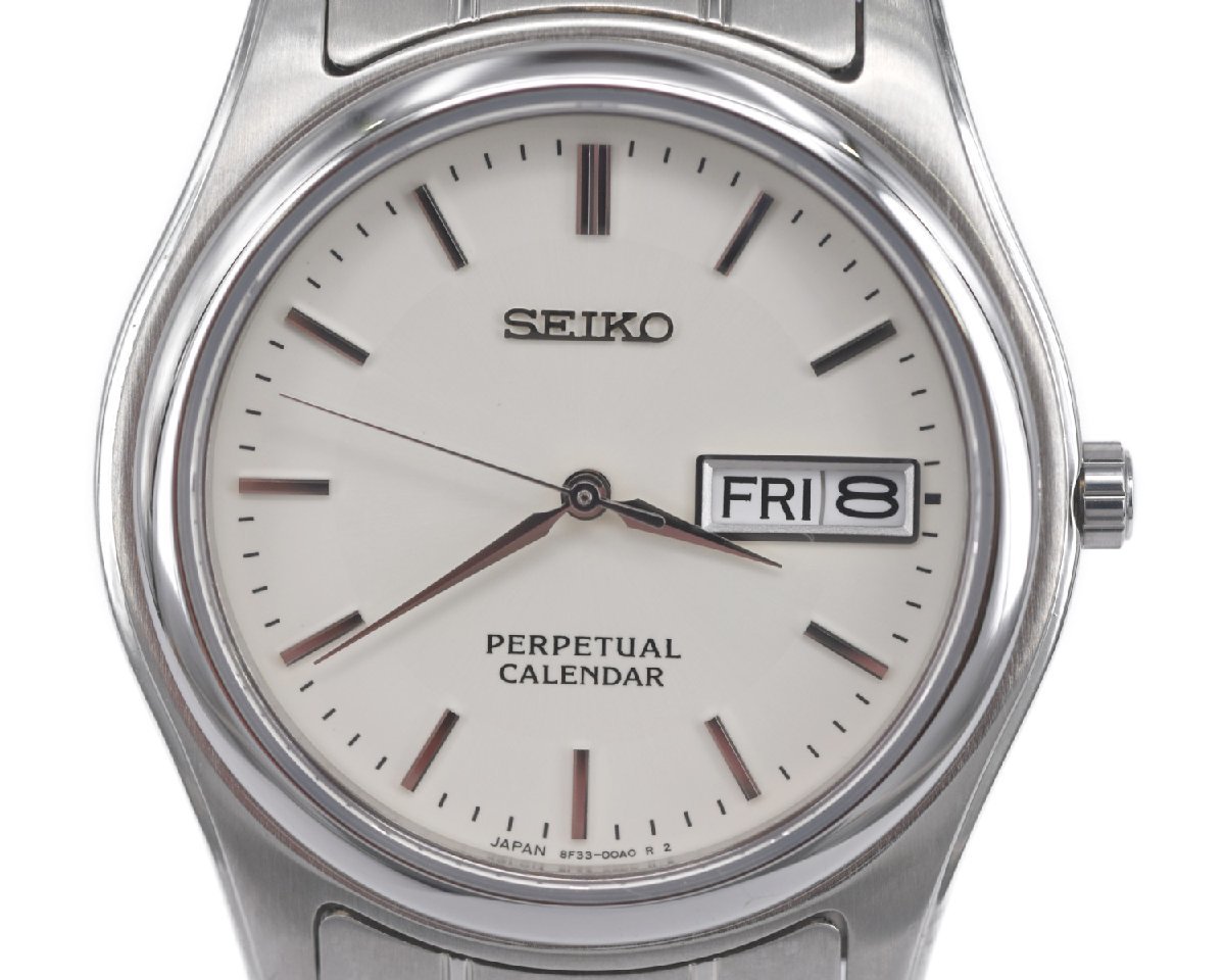 美品] 稼働品【SEIKO】セイコー パーペチュアルカレンダー 8F33-00A0 